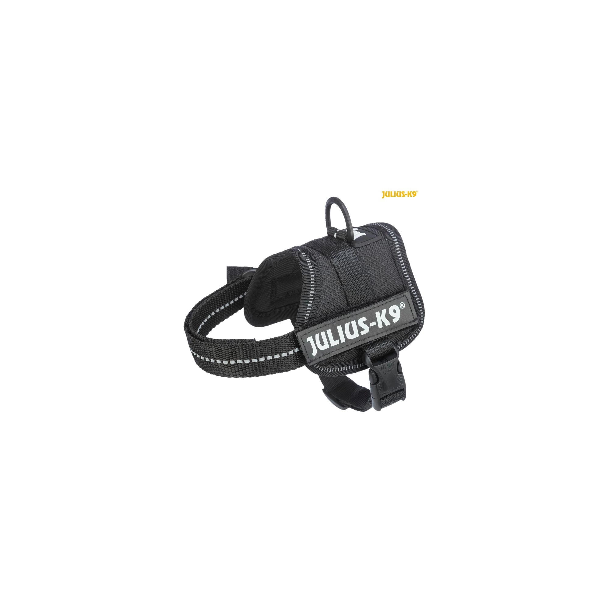 Trixie Hám Julius-K9 Power, 3XS/Baby 1: 26–36 cm/18 mm, Fekete