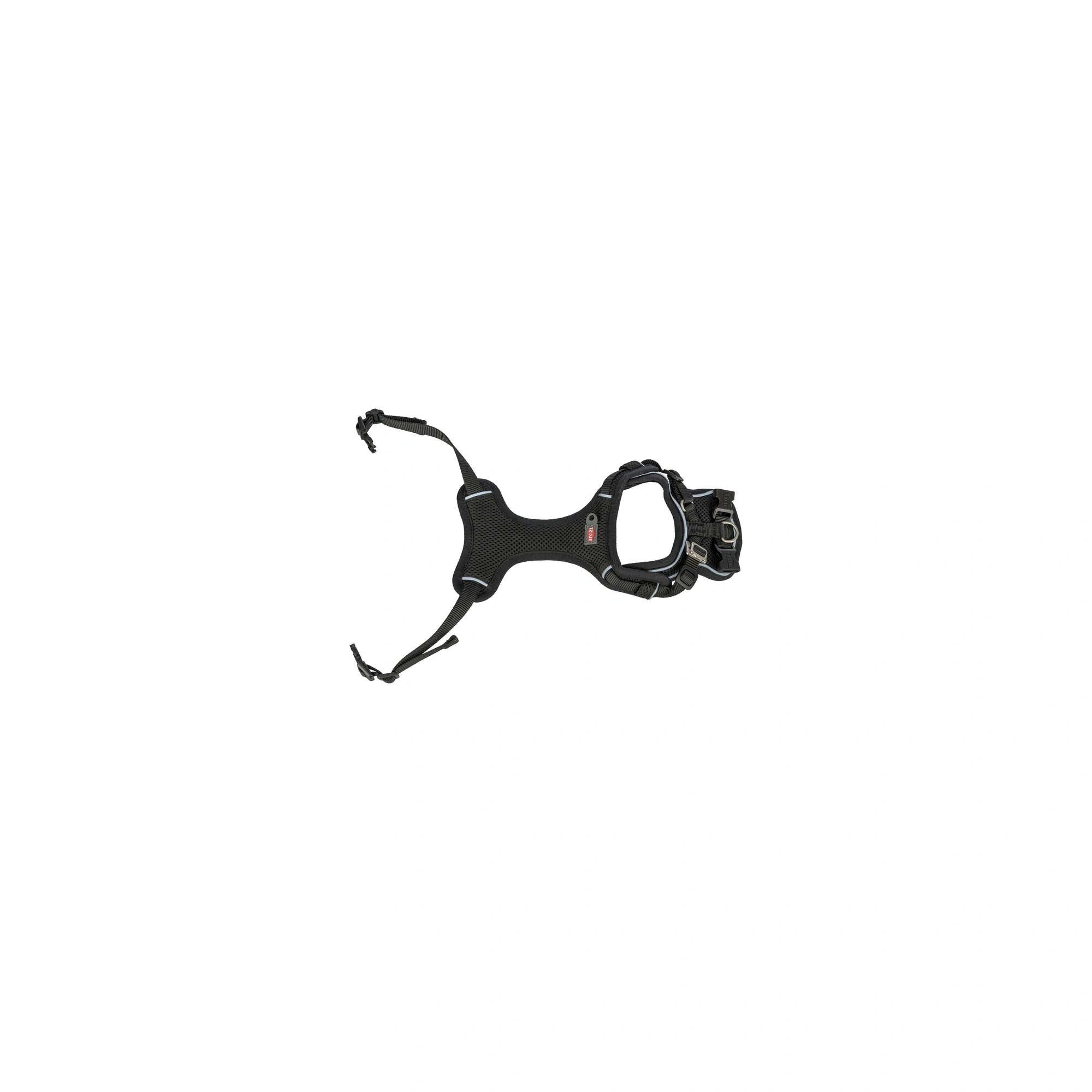 Trixie Hám Premium FlexMesh, S–M: 48–69 cm / 20 mm, fekete