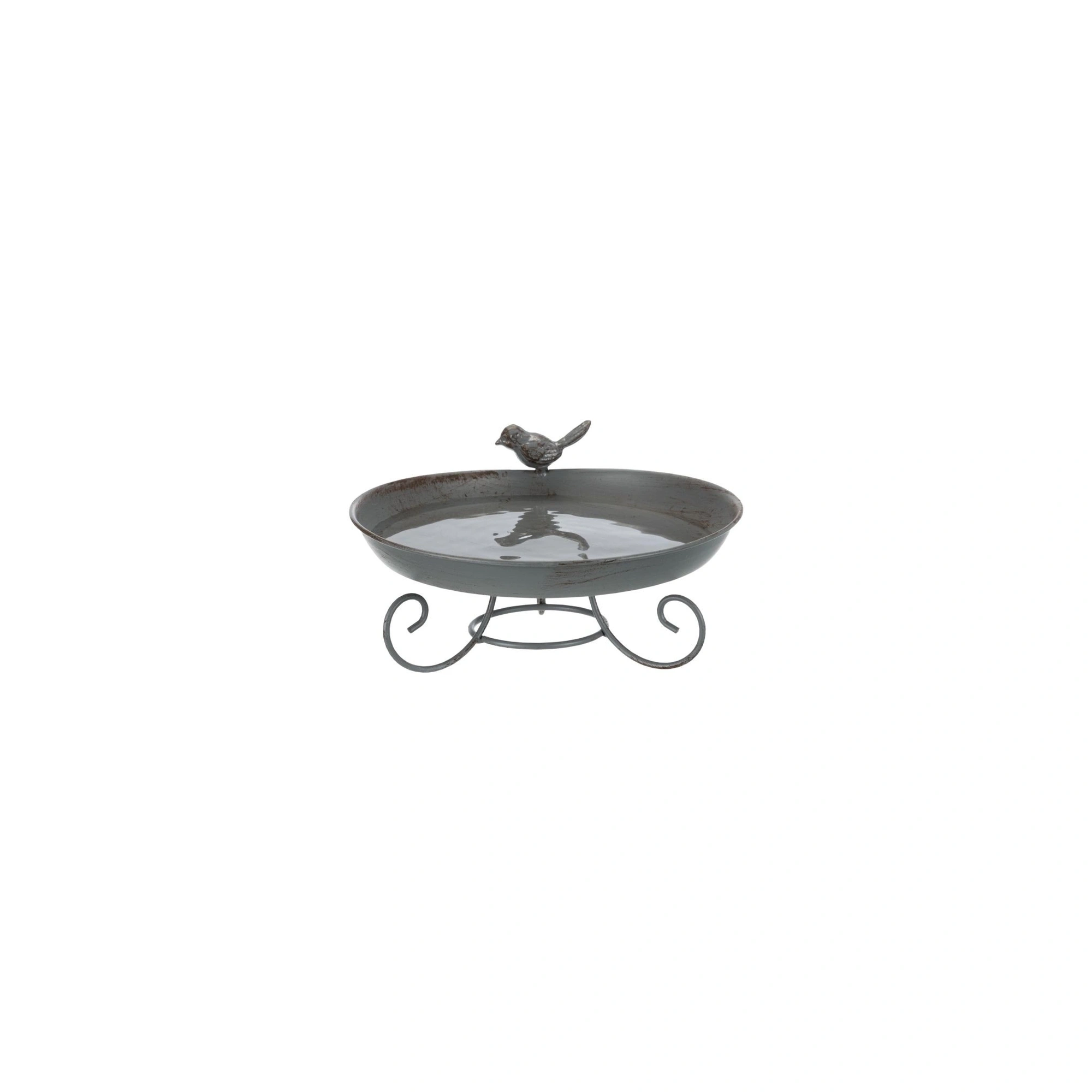 Trixie Kültéri Madárfürdető Álló Fém 800ml/22cm Szürke