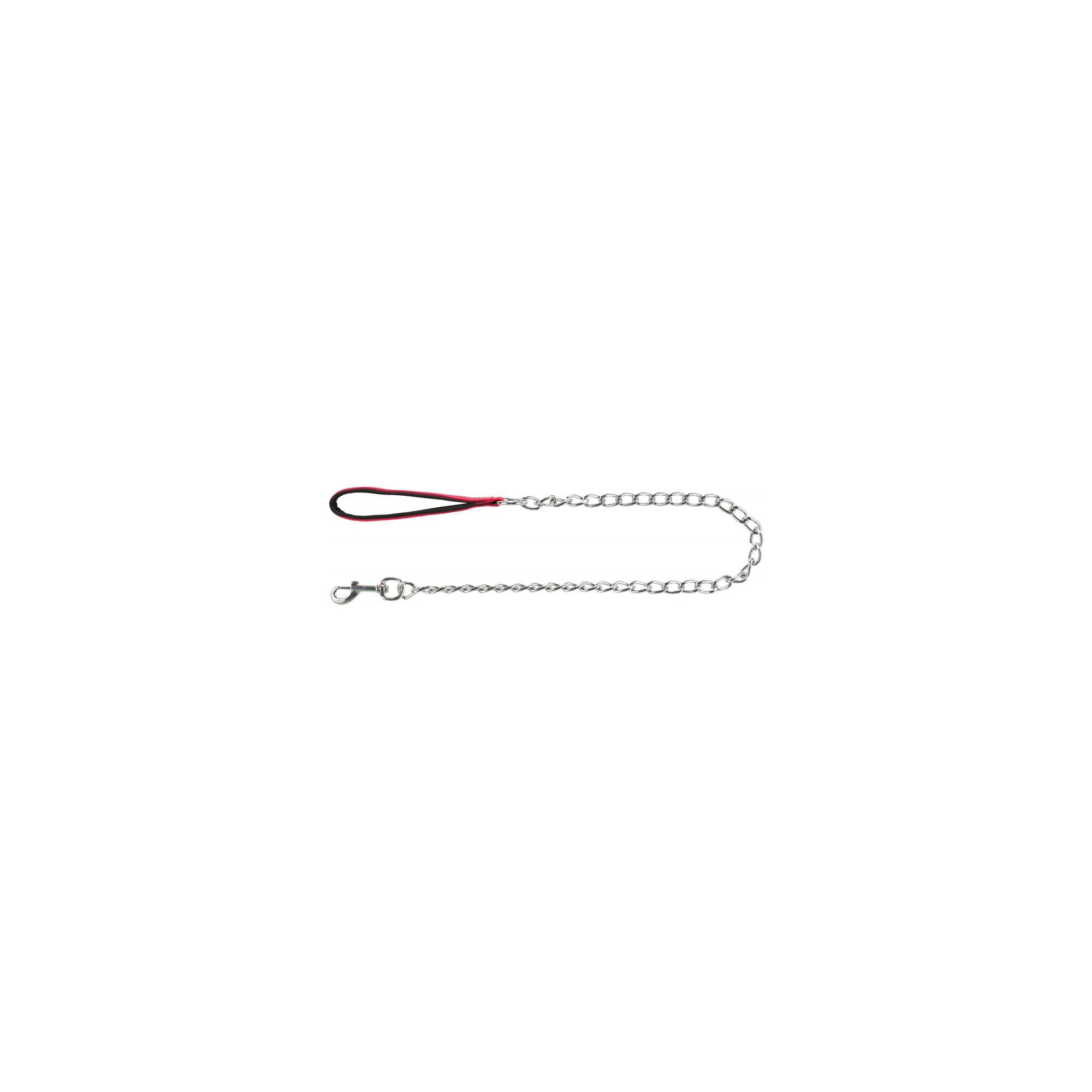 Trixie láncos póráz nylon fogóval 1m/4mm piros