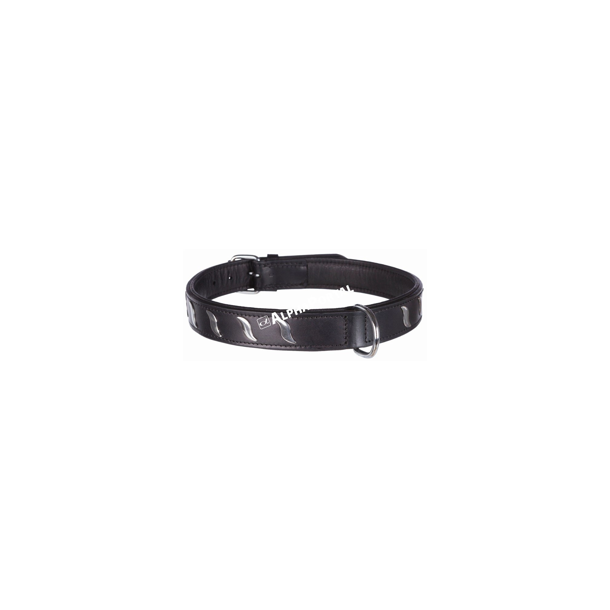 Trixie Nyakörv Active bőr designnal L 48-56cm/30mm fekete