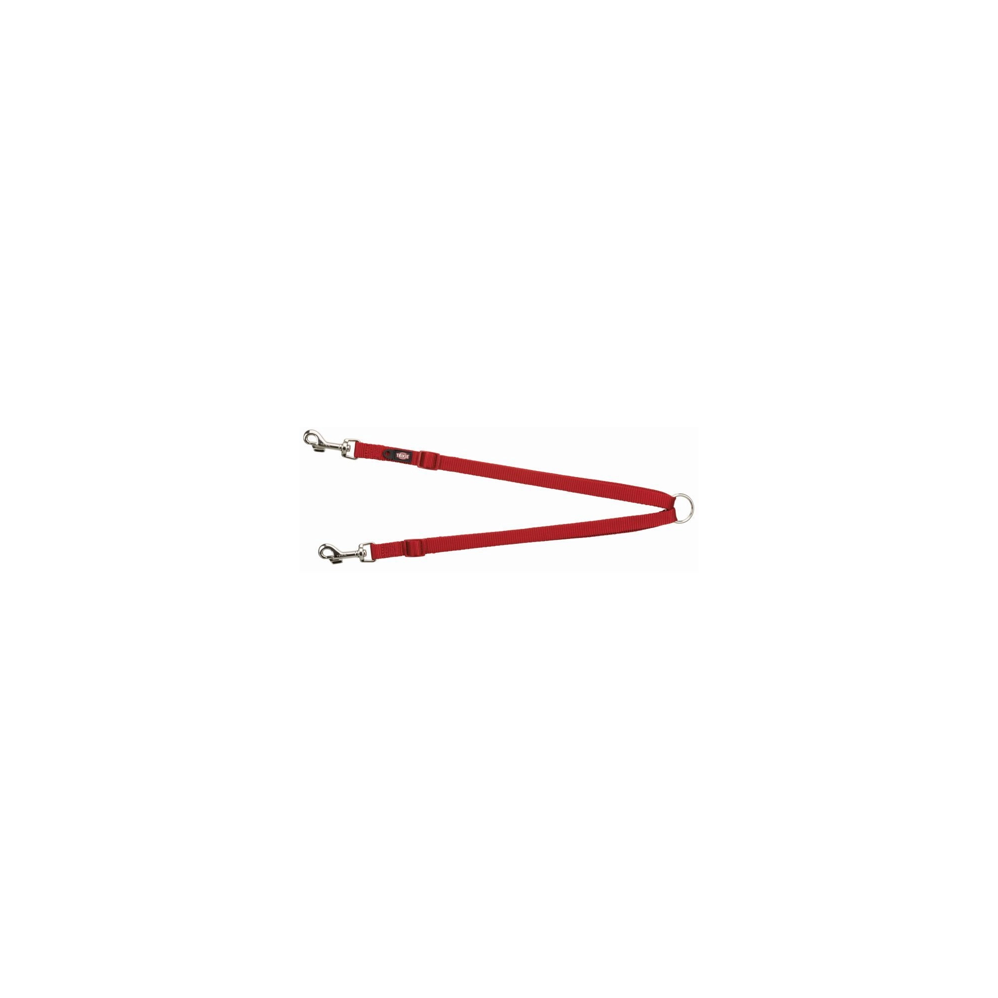 Trixie Premium póráz kettős vezetővel XS–M 40–70 cm/15mm piros
