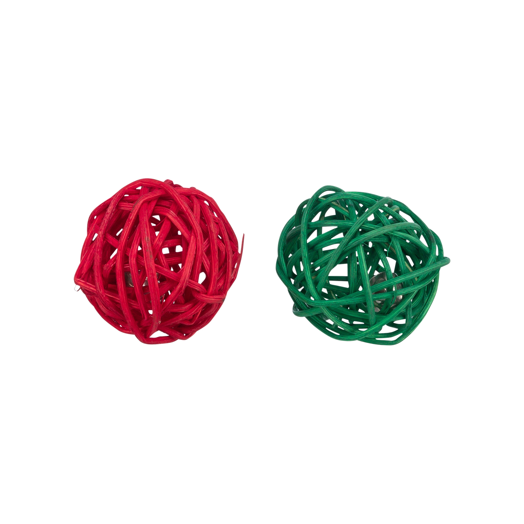 Trixie Xmas rattan labda csengővel rágcsálónak 2db/4cm