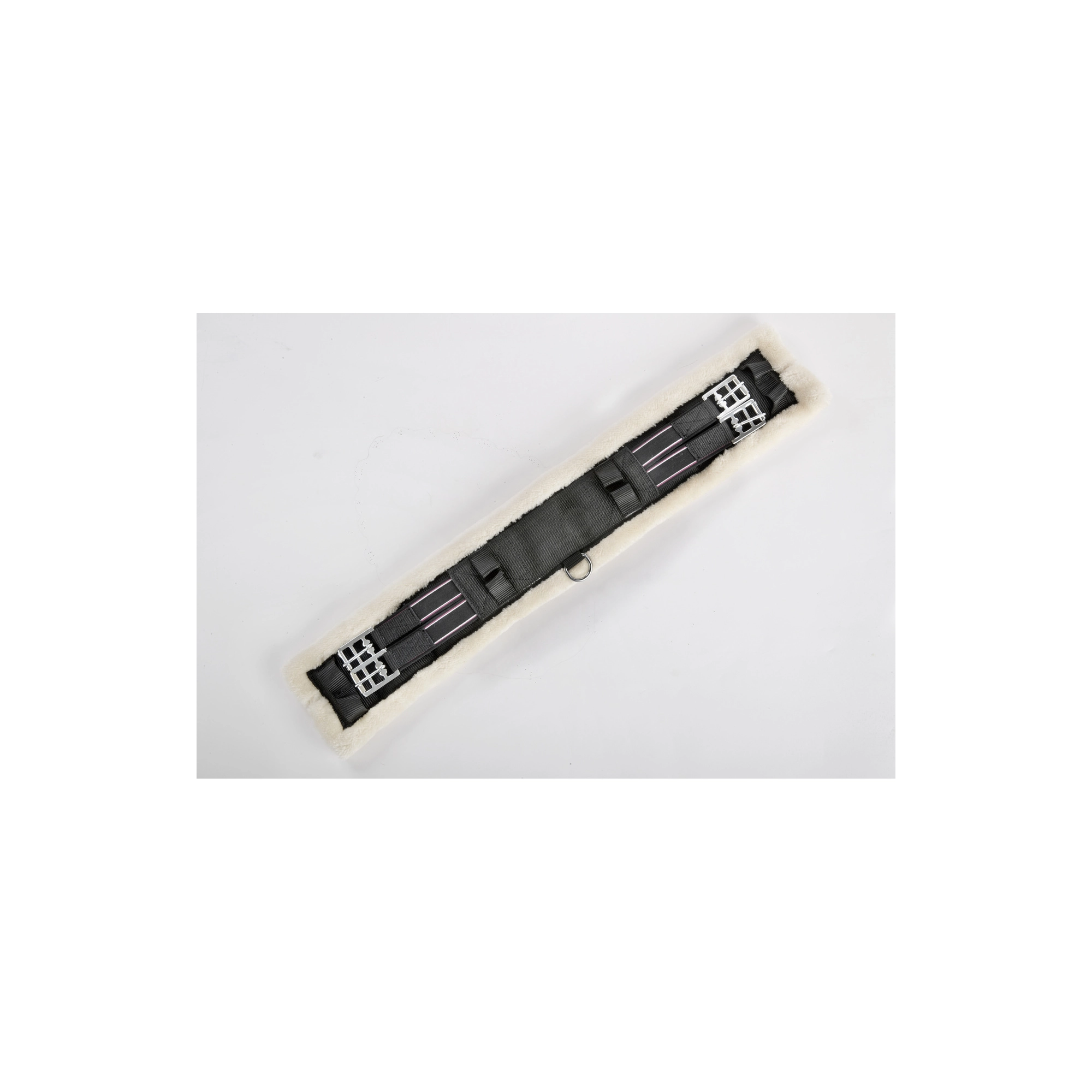 USG Műszőrmés díjlovas heveder, bézs szőrmével, 70 cm