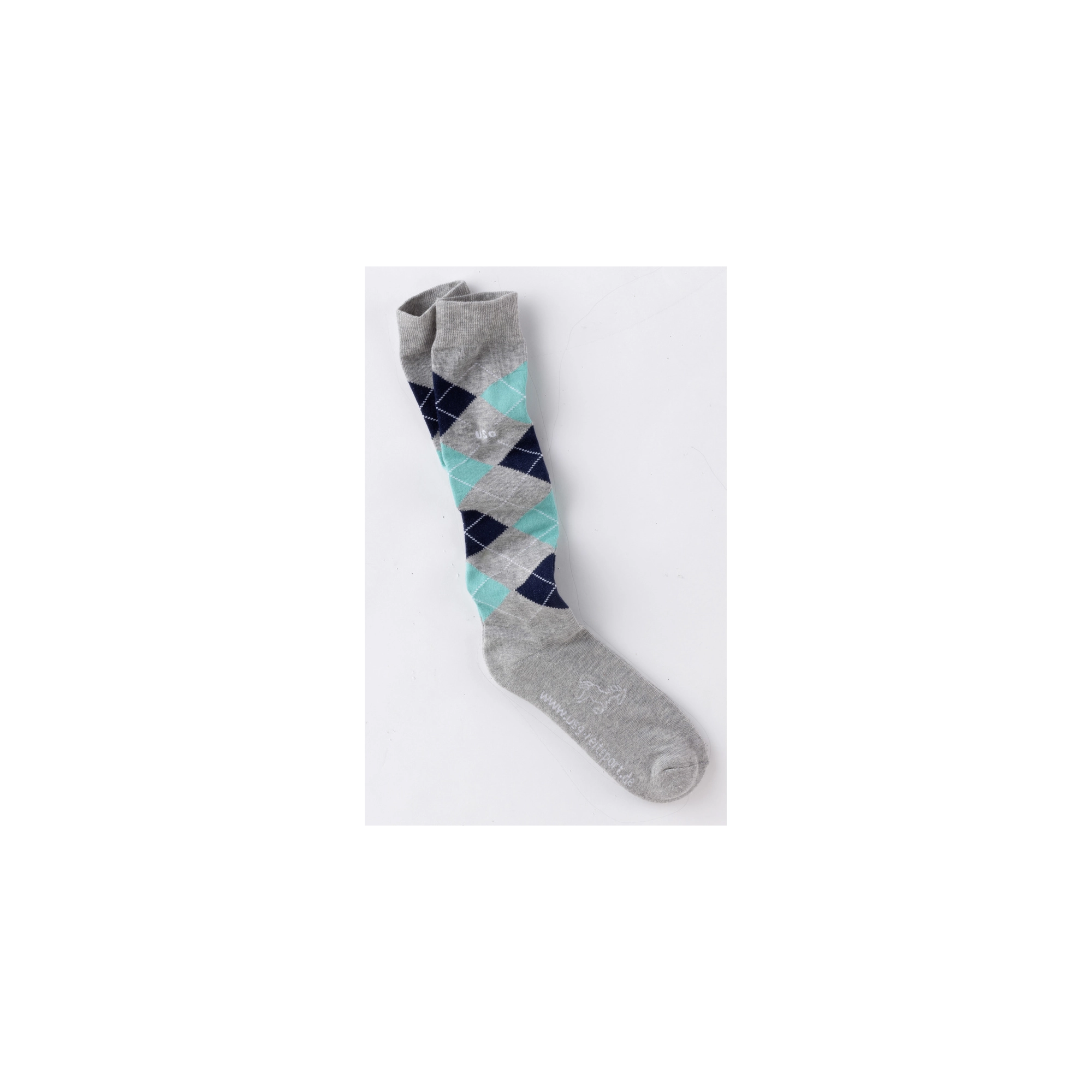 USG Original Sockies lovaglózokni, szürke/menta/kék, 42-46