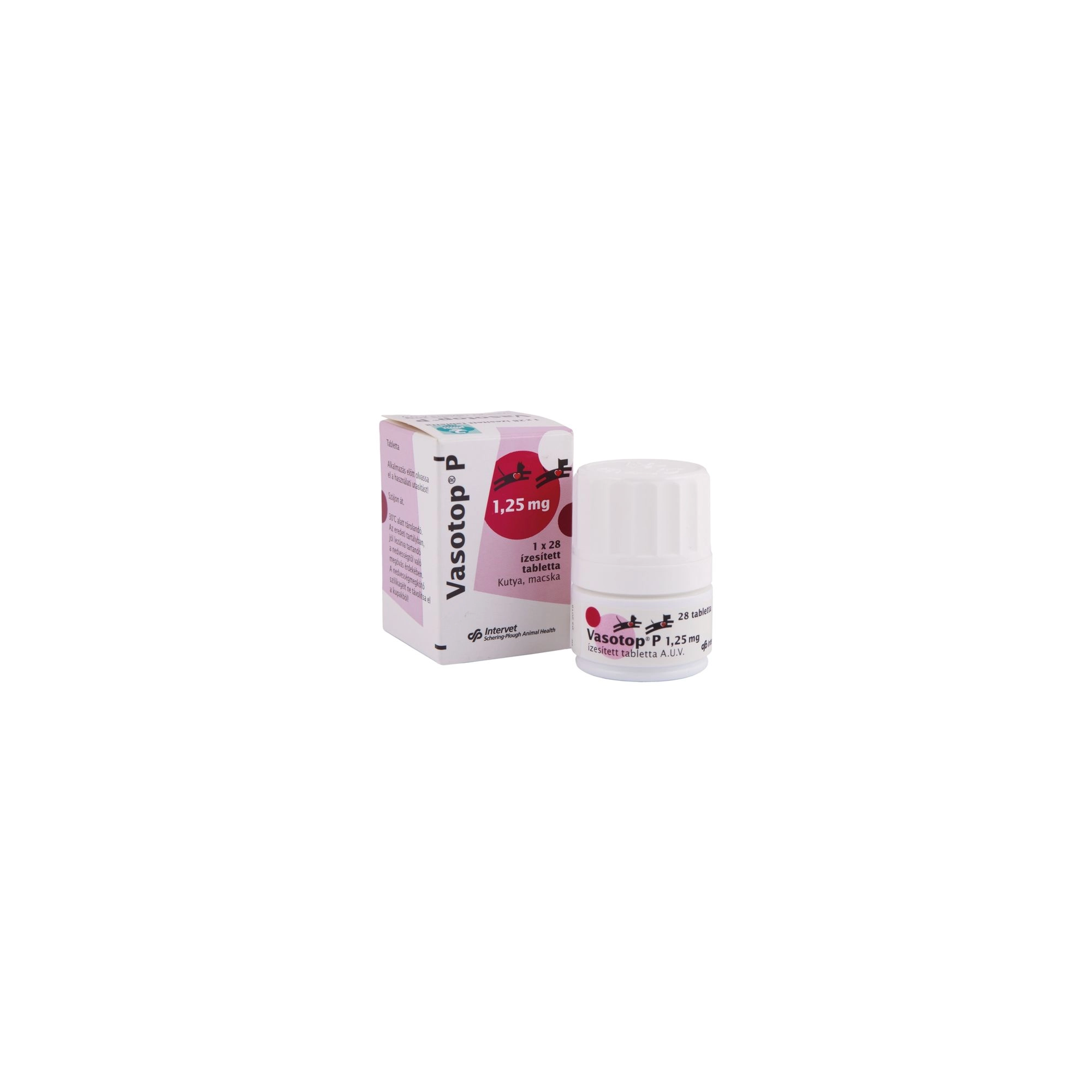 Vasotop P 1.25 mg ízesített tabletta 28x