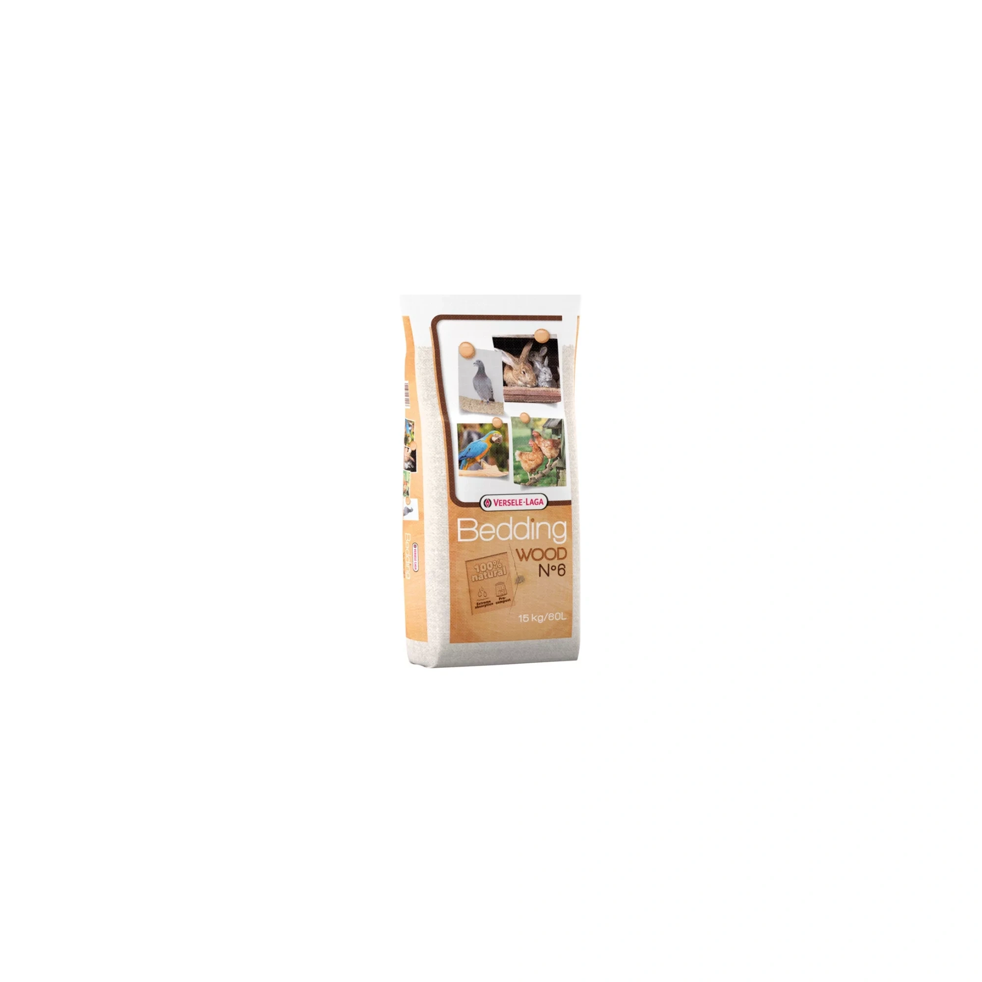 Versele-Laga Bedding Wood No 6 Faforgács zúzott bükkfából 15kg/60l