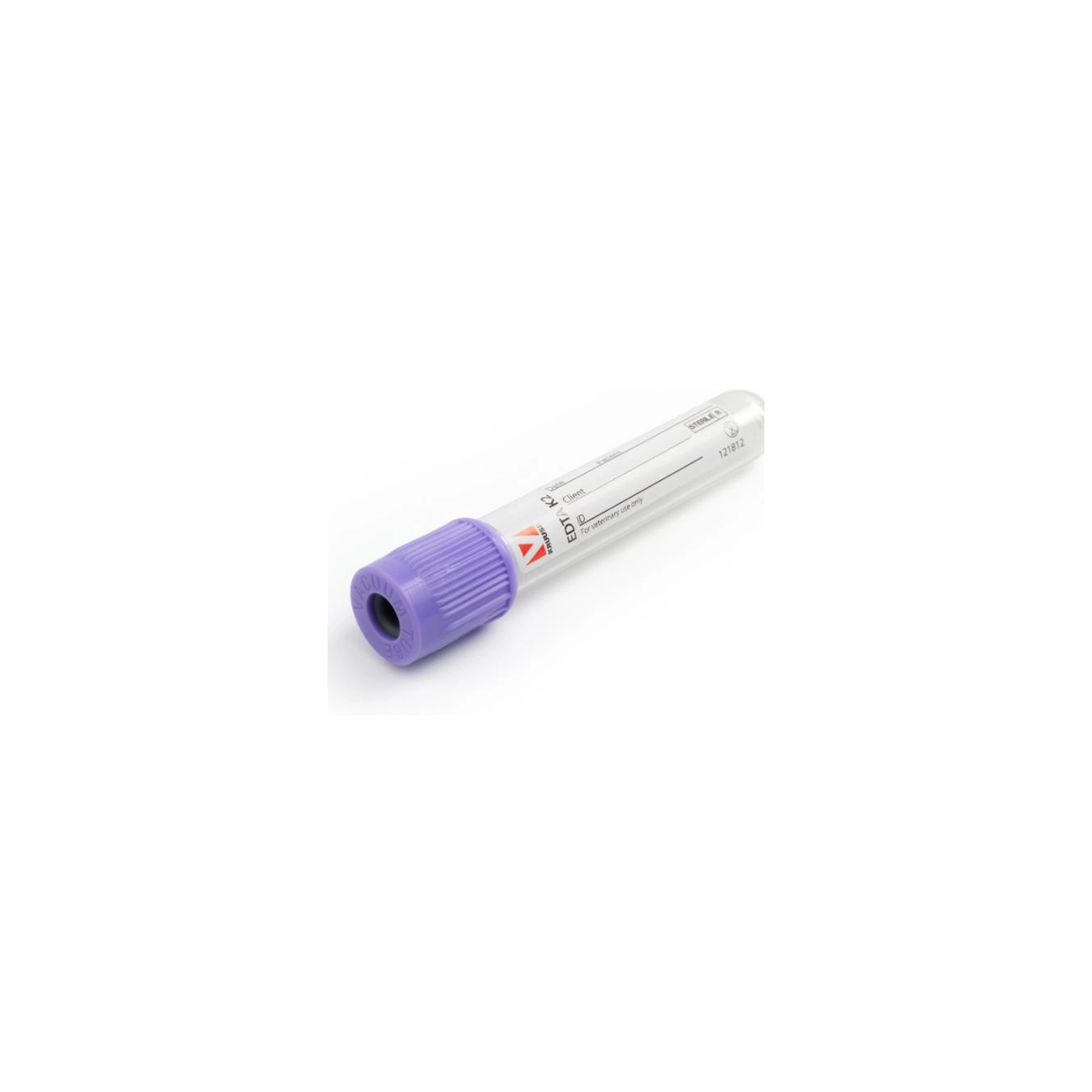 Vérvételi cső, EDTA K2, 5 ml, műanyag, 100 db/csomag KRUUSE