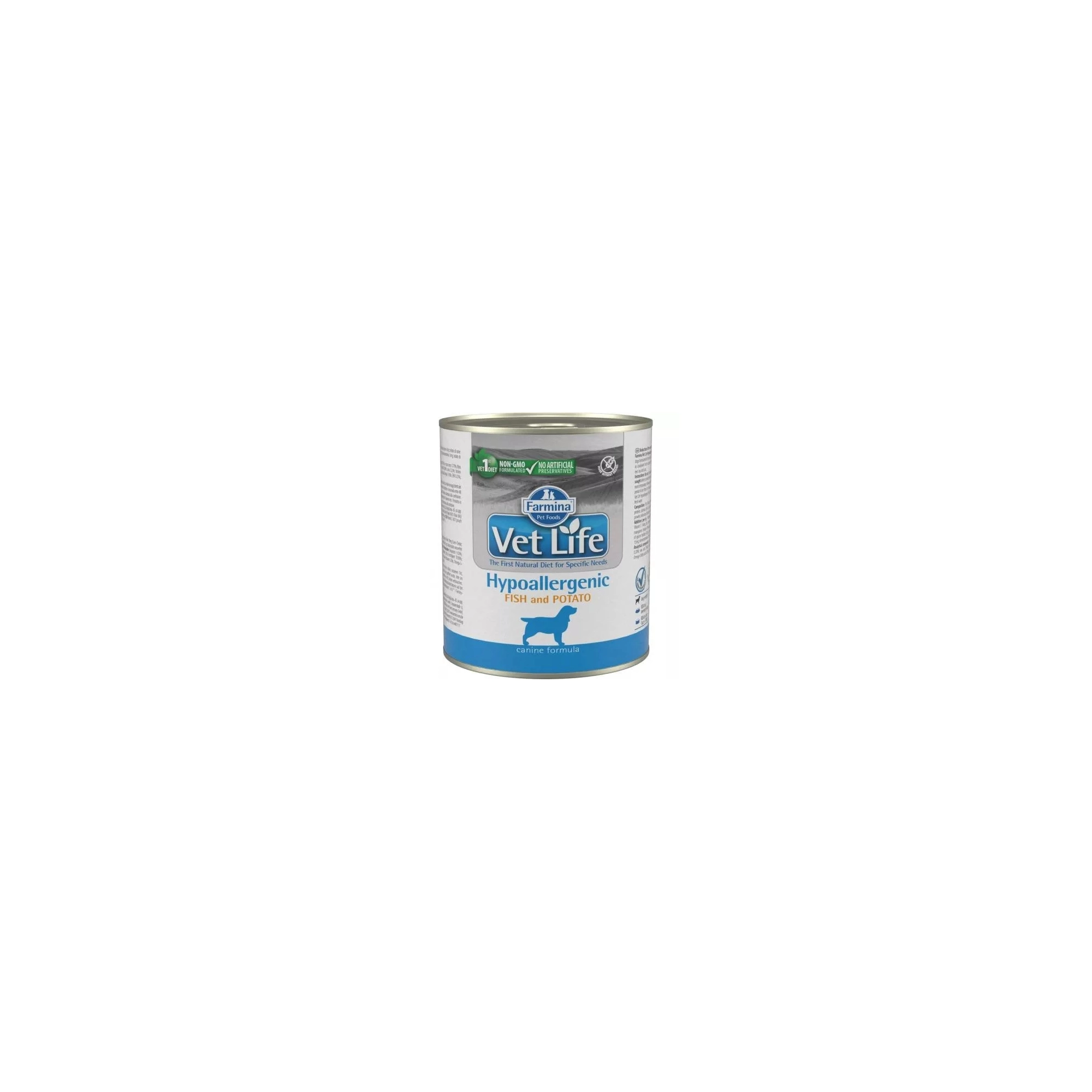 Vet Life Dog Konzerv Hypoallergenic Fish & Potato 300g