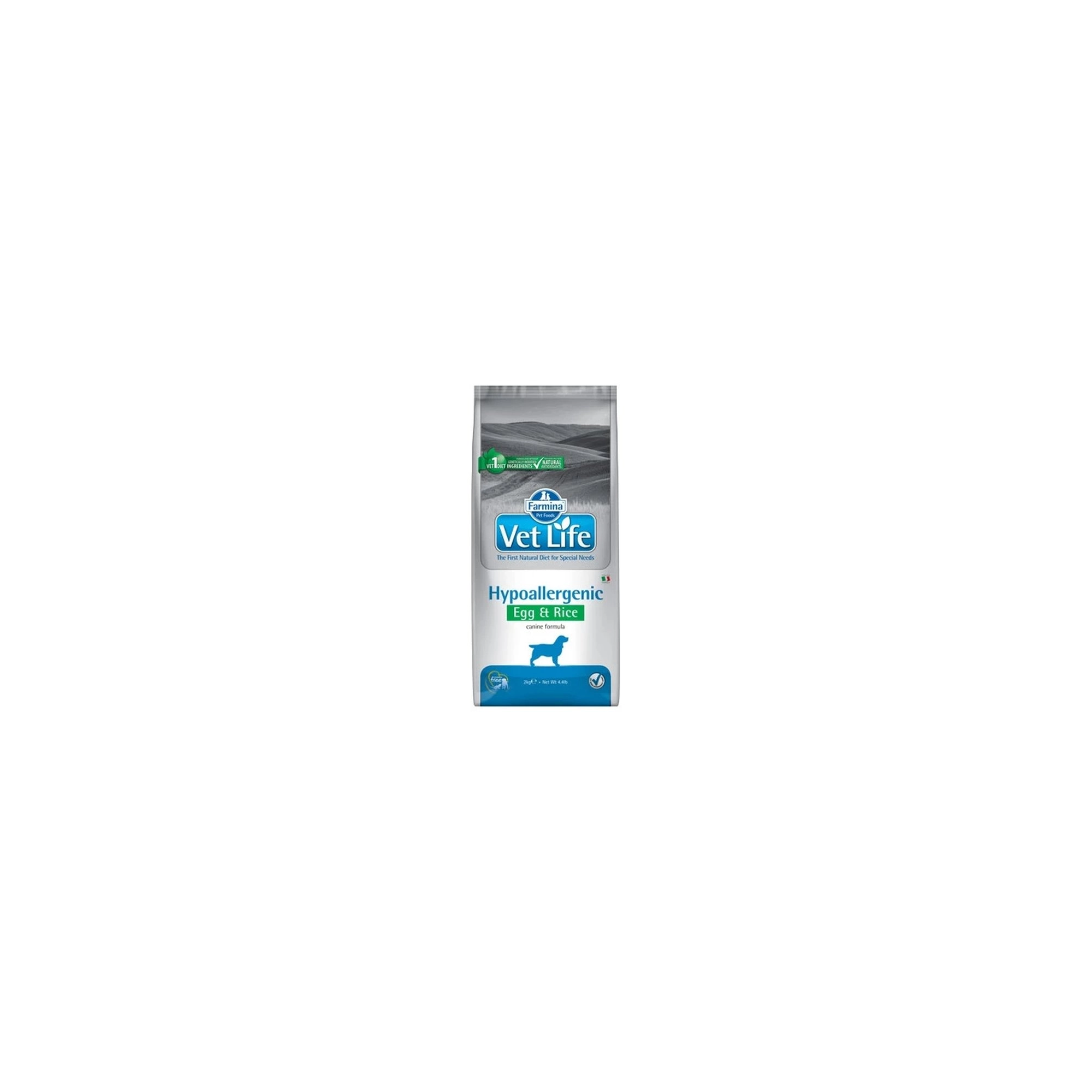 Vet Life Natural Diet Dog Hipo Egg&rice 12kg
