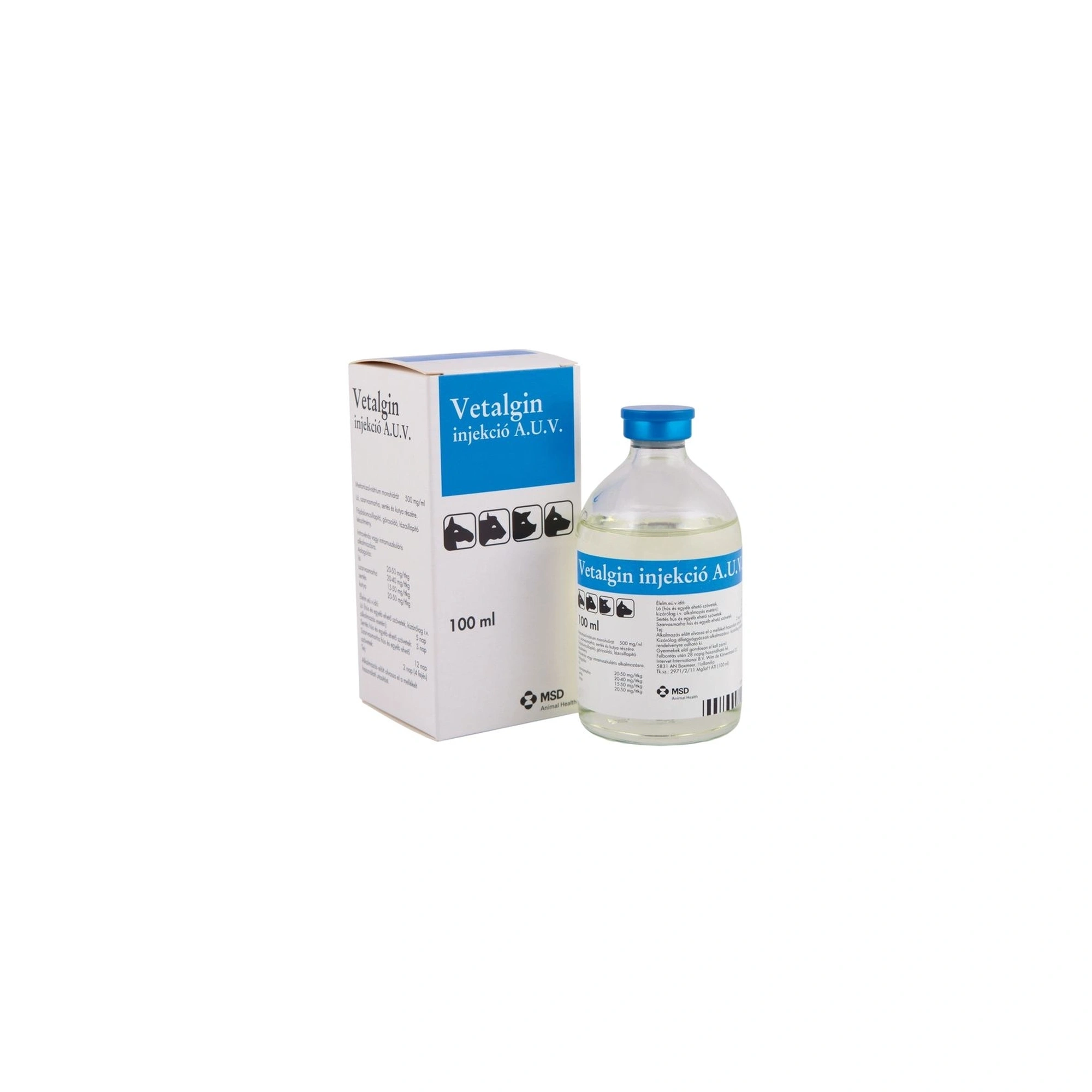 Vetalgin 50% injekció 100 ml