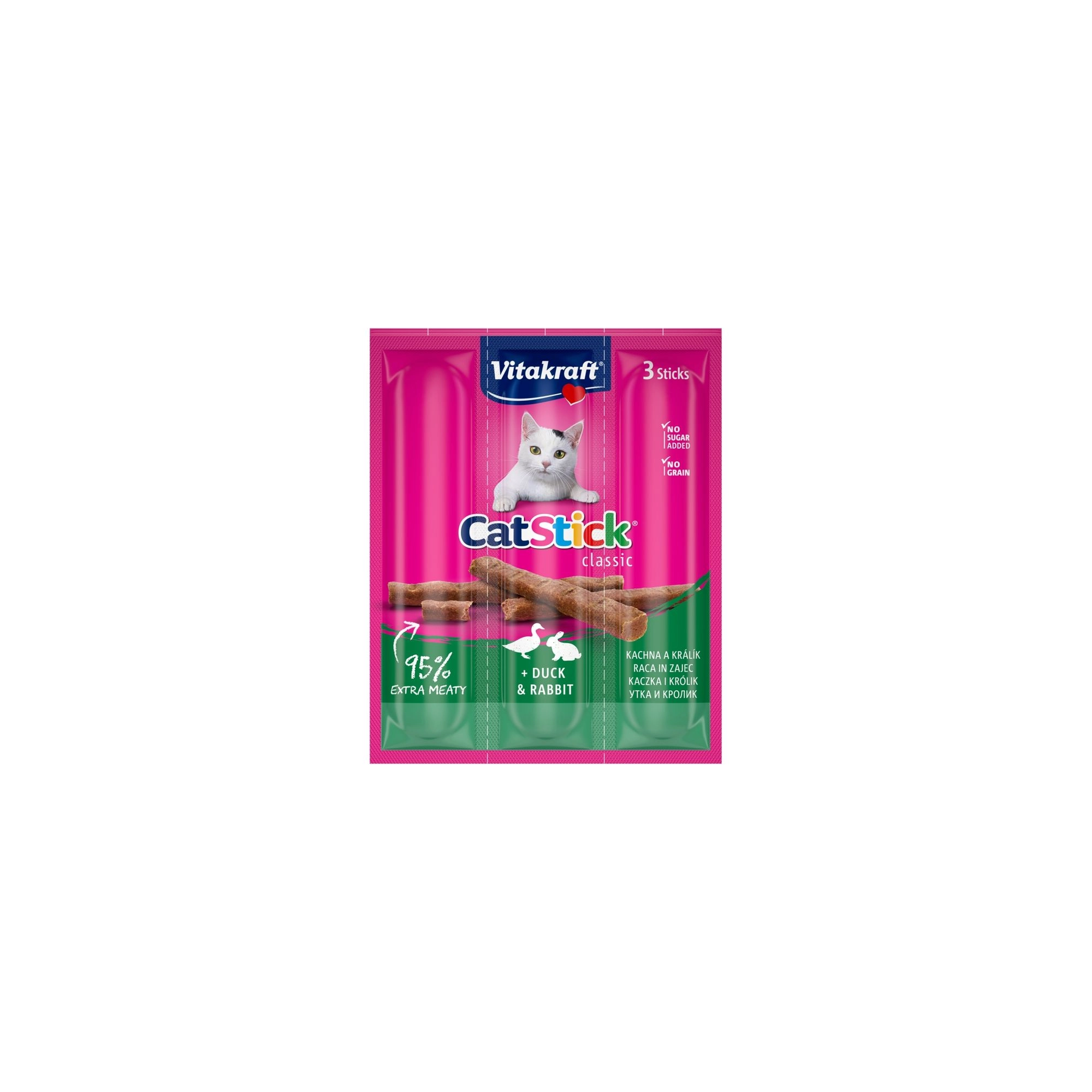 Vitakraft Cat Stick Jutalomfalat Mini Nyúl & Kacsa 3x6g