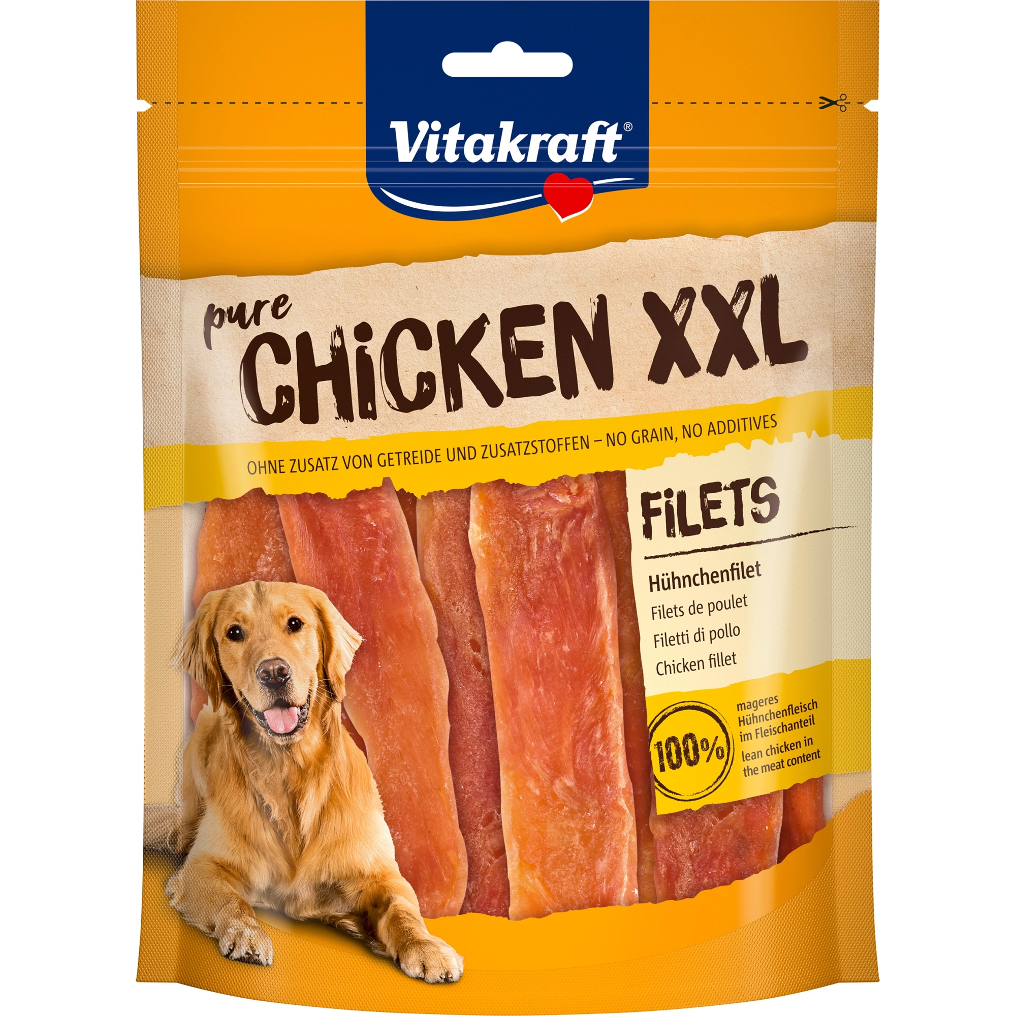 Vitakraft Duck Slices Kutya Jutalomfalat Csirkemell Szeletek XXL 250g