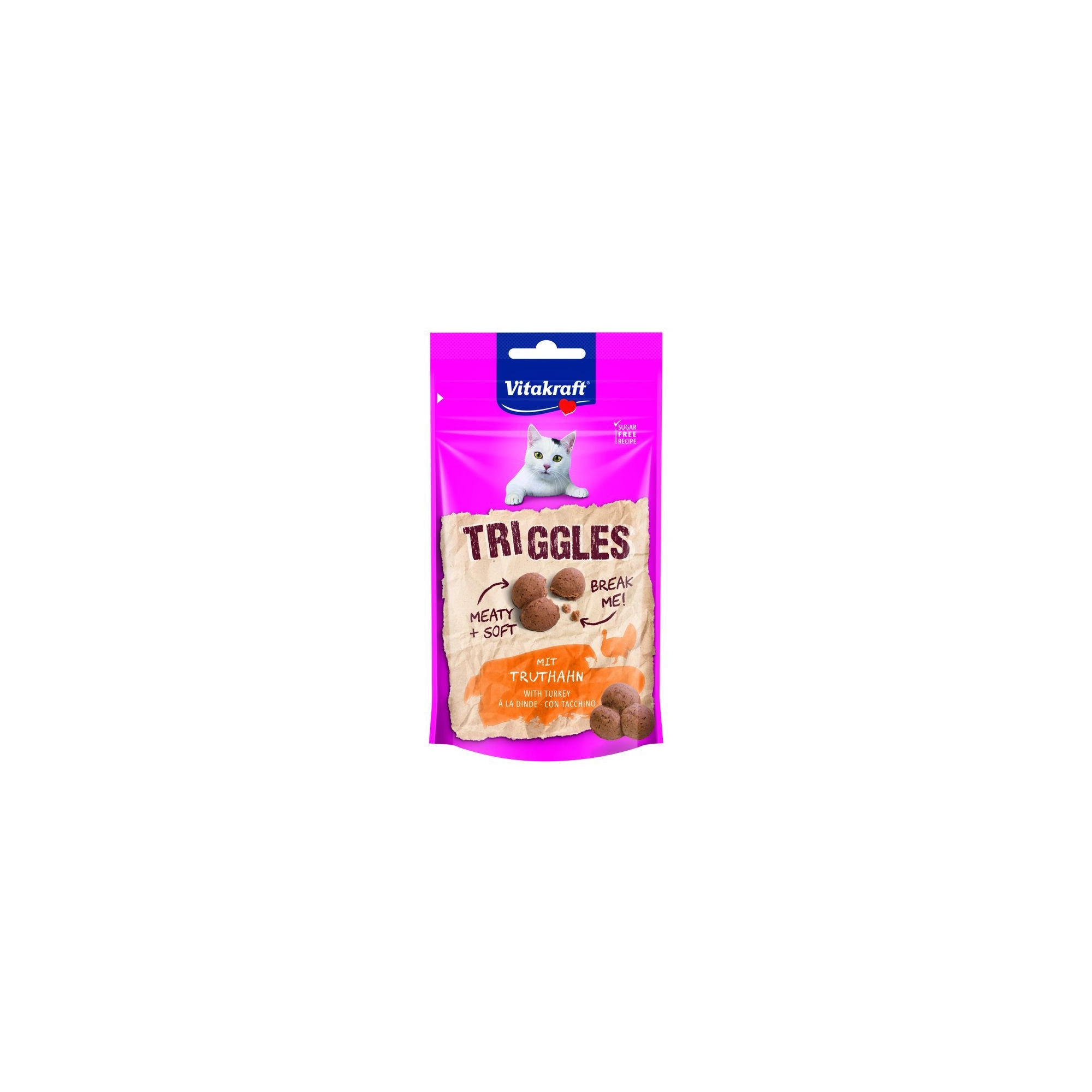 Vitakraft Triggles Szárnyas Macska Jutalomfalat Hússal 40g