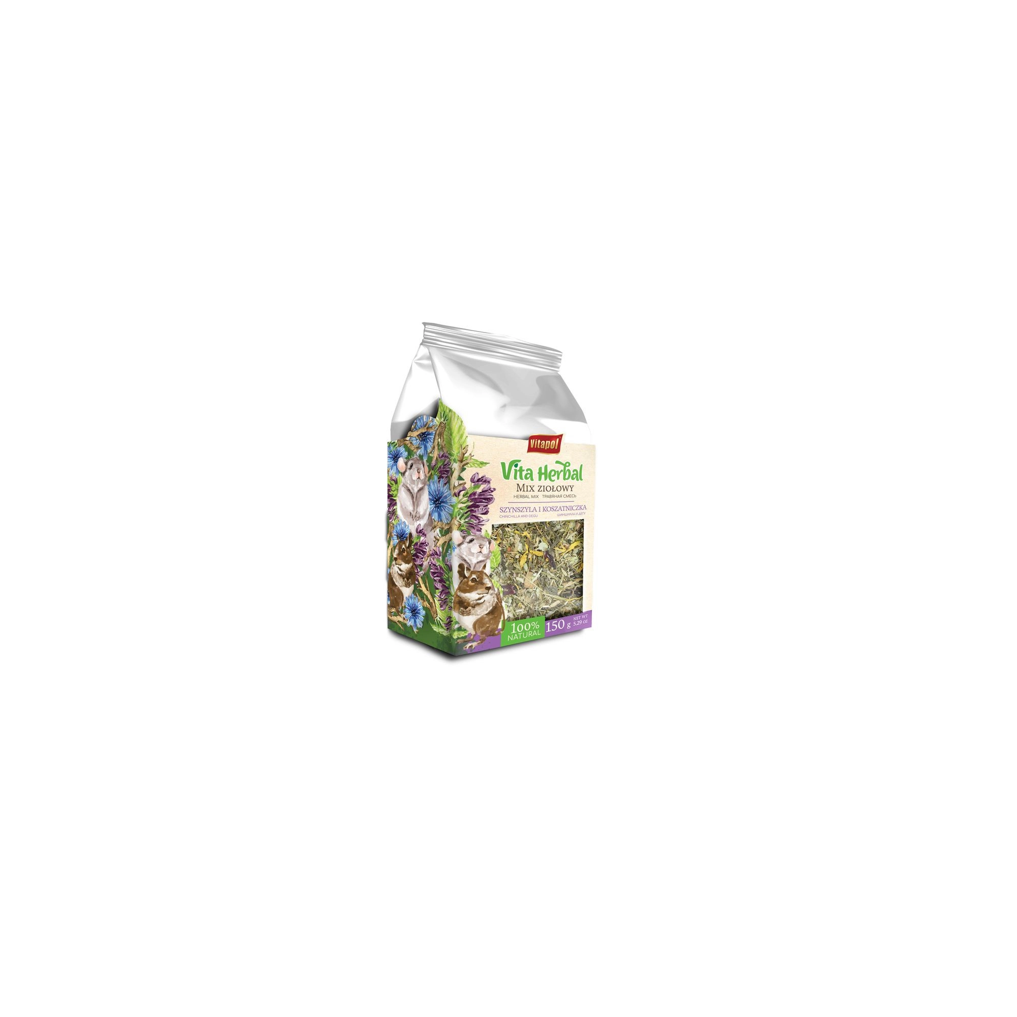 Vitapol Vita Herbal Csincsilla és Degu Gyógynövény Keverék 150g
