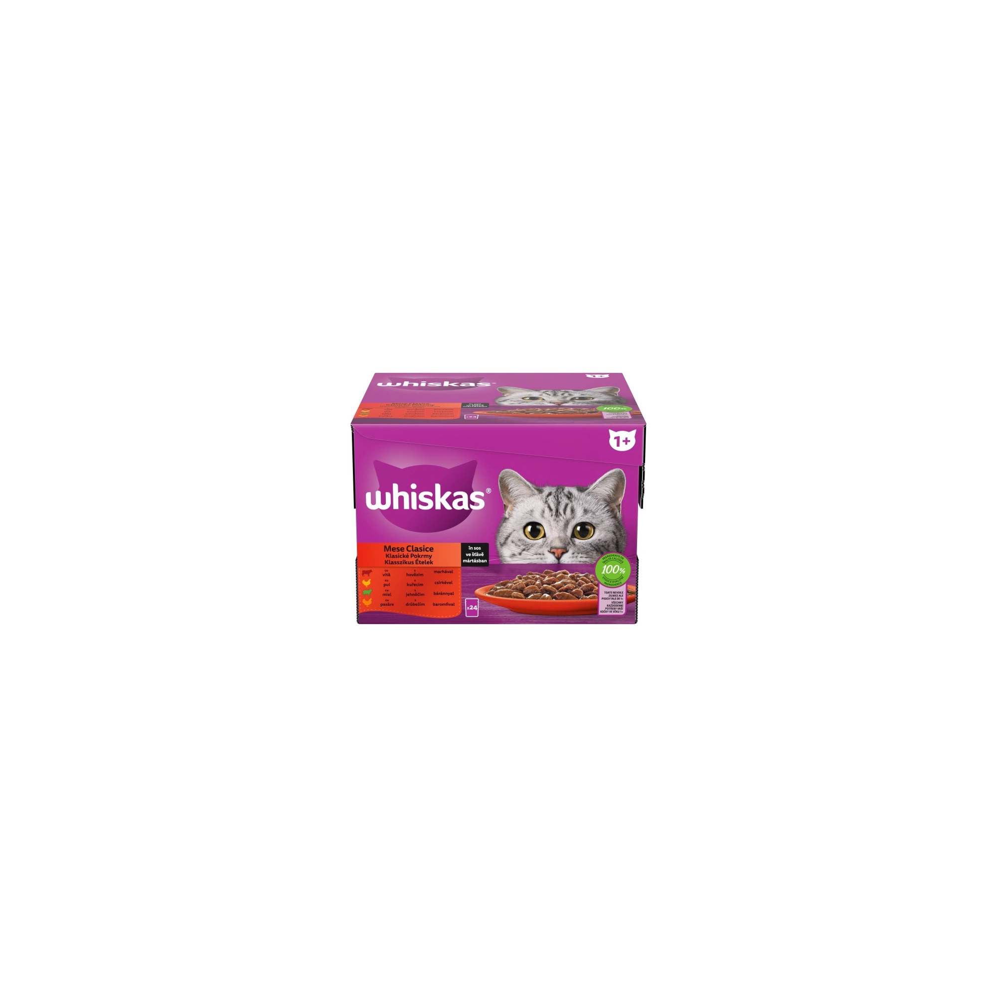 Whiskas alutasak Multipack klasszikus válogatás 24x85g
