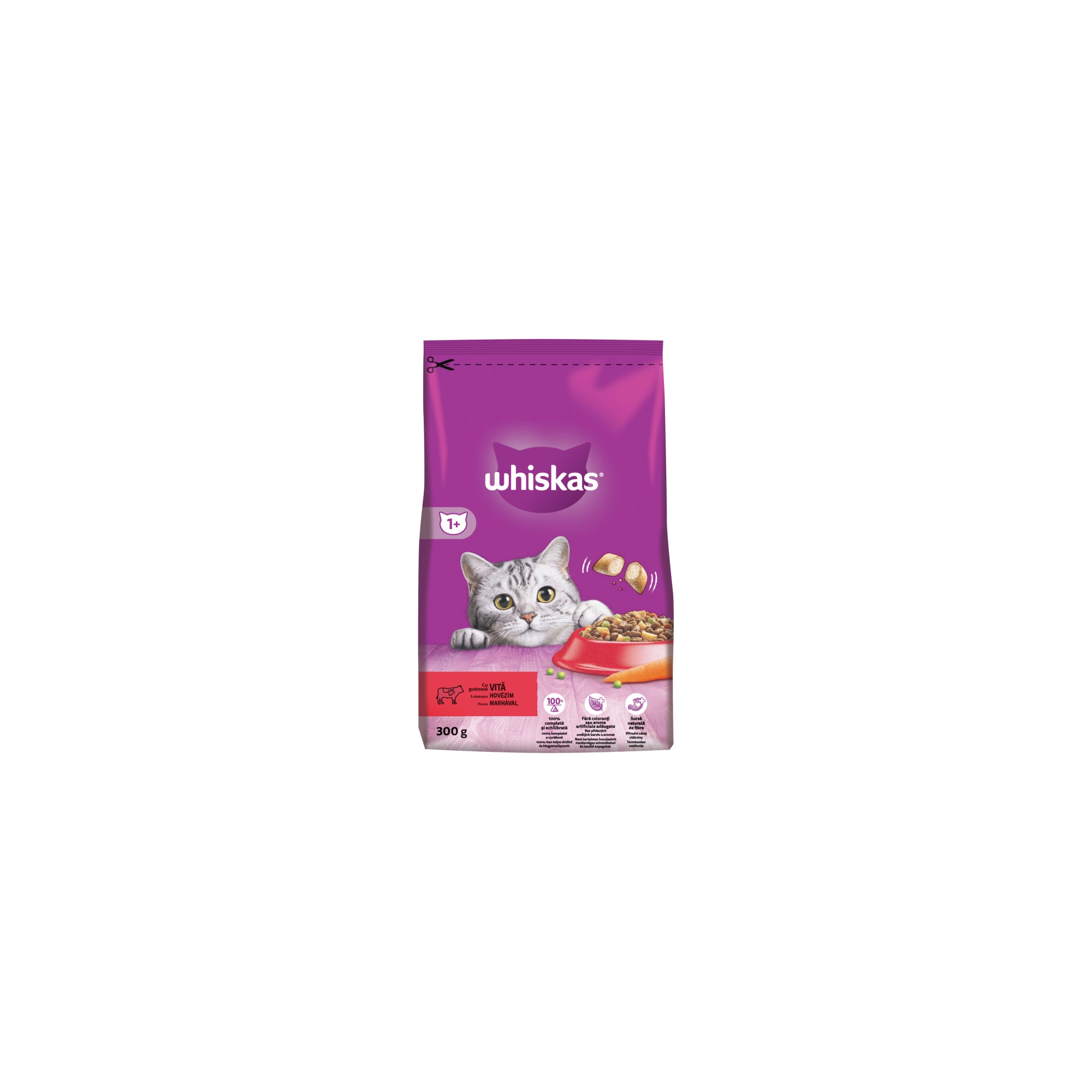 Whiskas Száraz Marha -Májas Falat 300g