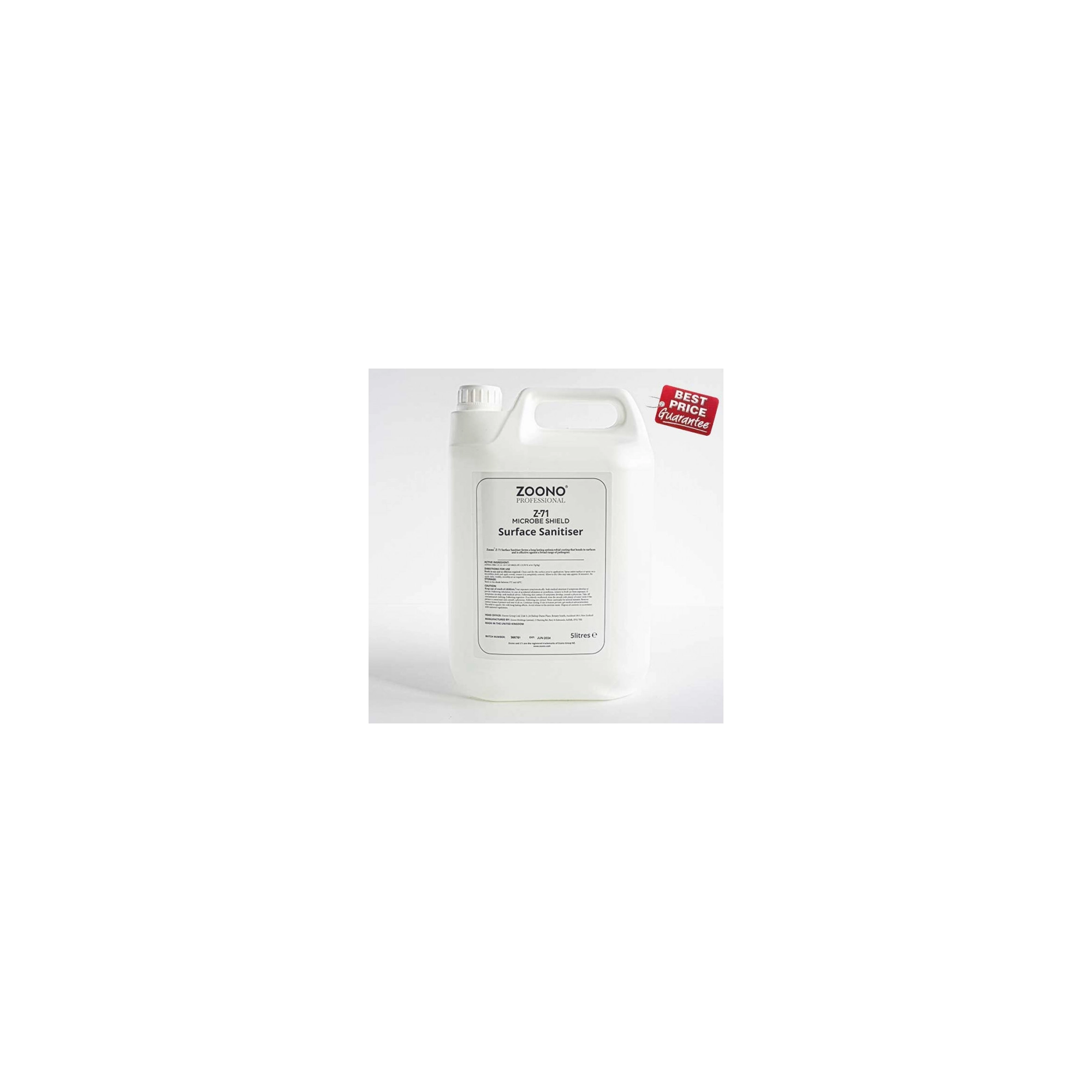 Zoono Microbe Shield felületfertőtlenítő utántöltő 5 l