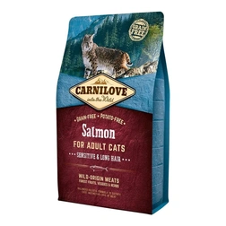 Carnilove Cat Adult Salmon Sensitive & Long Hair- Lazac Hússal 2kg