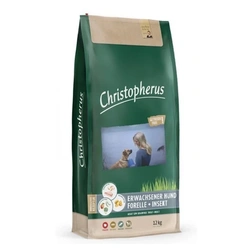 Christopherus Dog Adult Grain Free Pisztráng és rovar Small & medium 12kg