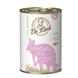 Dr. Link Dog konzerv Pure Sensitive 400g Tiszta Kenguru