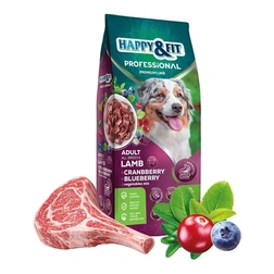 Happy&Fit Professional Adult Dog Lamb + Cranberries + Blueberries 19kg