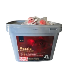 Razzia rágcsálóirtó pép 10 kg-os (50ppm difenakum)
