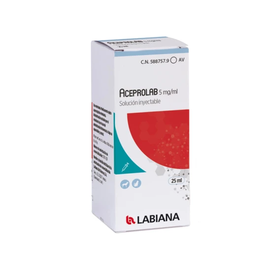 Aceprolab 5 mg/ml oldatos injekció A.U.V. 25 ml