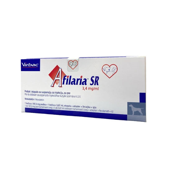 Afilaria SR 3,4 mg/ml injekció kutyák számára 5,67ml