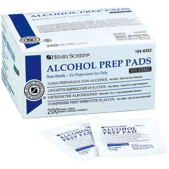 Alkoholos tampon nem steril 6.5x3cm
