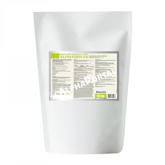 Alphadoxan 100 mg/g gyógypremix sertéseknek A.U.V. 10 Kg HU