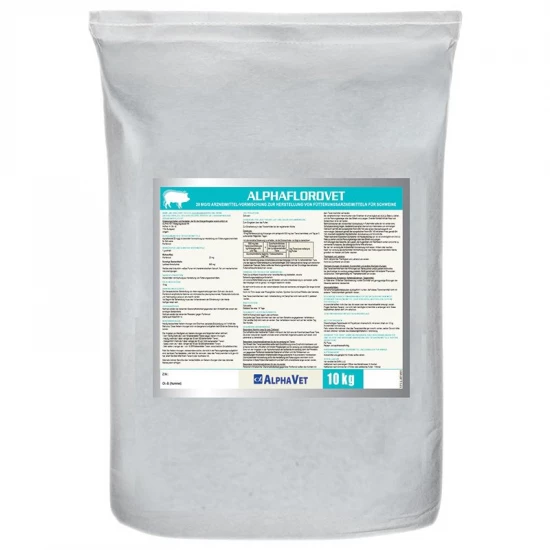 Alphaflorovet 20 mg/g gyógypremix sertések részére A.U.V. 10kg