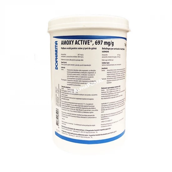 Amoxy Active 697 mg/g por 1 kg