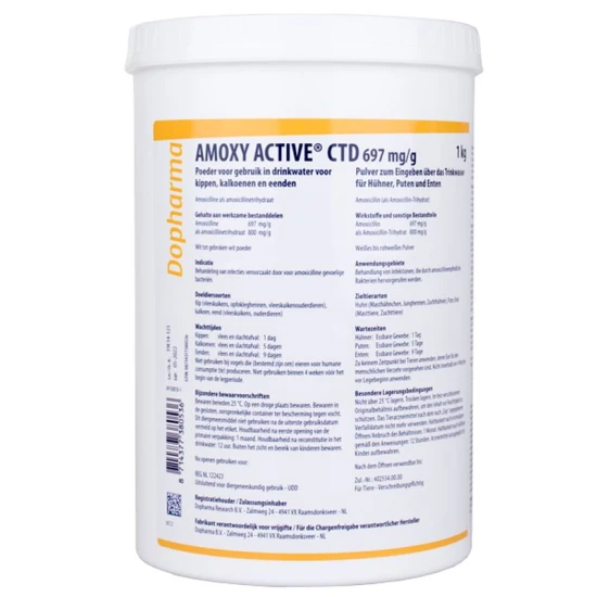 Amoxy Active CTD 697 mg/g por 1 kg