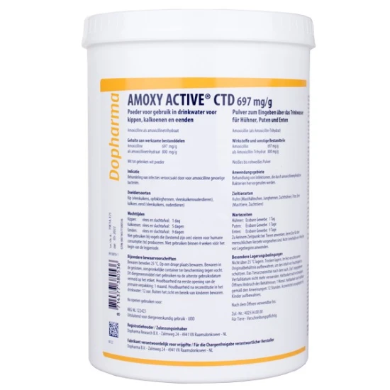 Amoxy Active CTD 697 mg/g por 5 kg