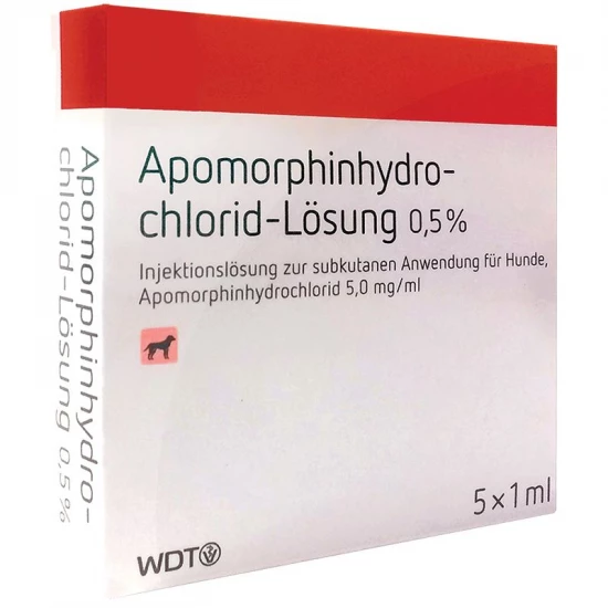 APOMORPHIN HCL 5 MG/ML INJEKCIÓ 5X1 ML