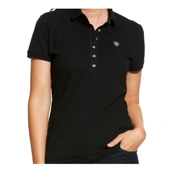 Ariat Prix női piqué póló, fekete, XL