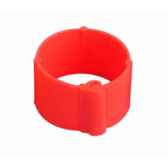 Baromfi jelőlőgyűrű 12 mm narancs 25 db