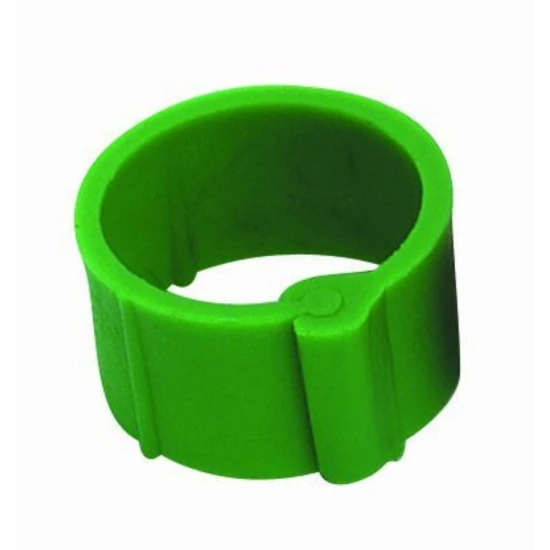 Baromfi jelőlőgyűrű 8 mm zöld 25 db