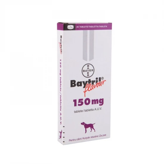 Baytril 150 mg tabletta ízesített 2x10 db