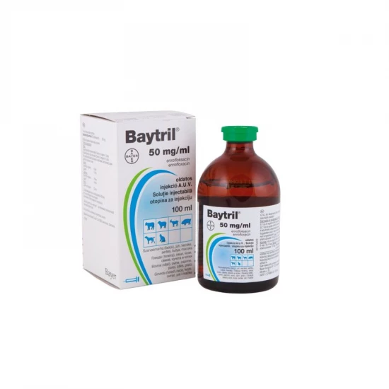 Baytril 5% injekció 100 ml