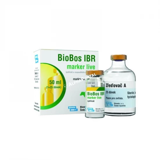 BioBos IBR marker élő vakcina 25 adag 50 ml
