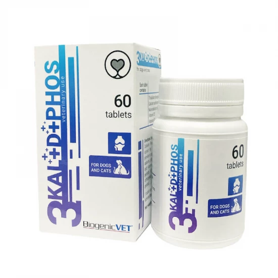 BiogenicVet 3Kal+D+Phos tabletta 60x