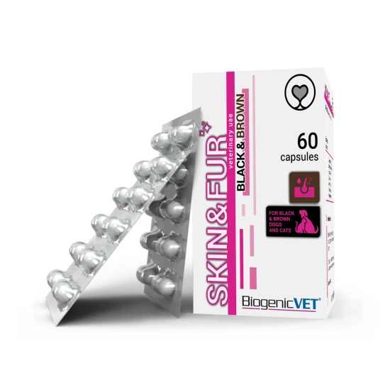 BiogenicVet Skin&Fur black & brown kapszula 60x