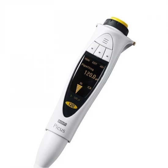 Biohit Picus 1 csatornás elektronikus pipetta 10-300 µl töltőadapterrel