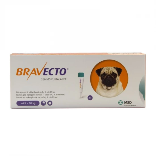 Bravecto Dog 250 mg 4,5-10 kg spot on
