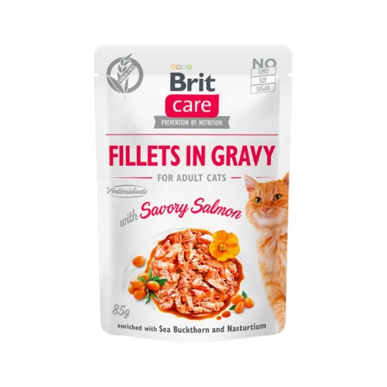 Brit Care Cat alutasak lazac szószban 85g
