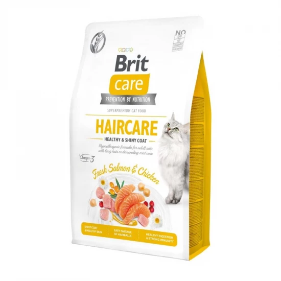 Brit Care Cat Grain Free Adult Haircare macskatáp 2kg