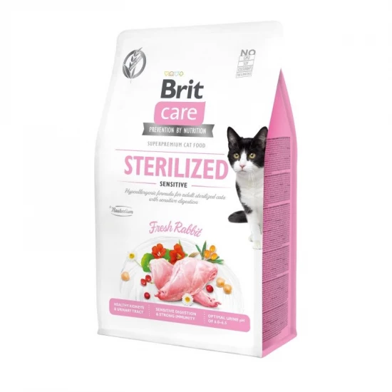 Brit Care Cat Grain Free Sterilized Sensitiv macskatáp 0,4kg