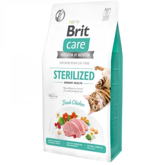 Brit Care Cat Grain Free Sterilized Urinary macskatáp 7kg